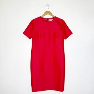 Barney’s New York Wool Silk Short Sleeve Dress Salmon Size 38 / 4